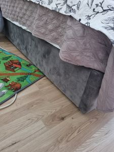 3x Bettgitter 200cm Bettschutzgitter Kinderbettgitter Babybettgitter Rausfallschutz für Bett Grau (Nicht geeignet für Springbetten) Kunden-Foto 5
