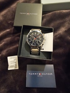 Tommy Hilfiger Mason 1791788 Niebieski męski zegarek 45 mm Zdjęcie produktu od klienta nr 2