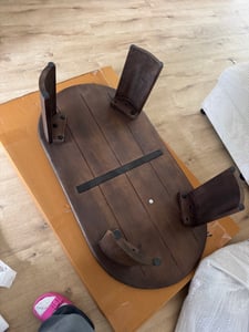 Giga Meubel Couchtisch Maikel - Oval - 120cm - Mangoholz Kunden-Foto 1