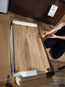 VASAGLE Couchtisch, höhenverstellbar, versteckter Stauraum, 60 x 120 x (48-62) cm Kunden-Foto 12