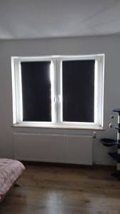 Grandekor Verdunklungsrollo ohne Bohren & mit Bohren Dunkelgrau 55x230cm Verdunkelungsrollo Klemmfix Rollos für Fenster ohne Bohren Kunden-Foto 2
