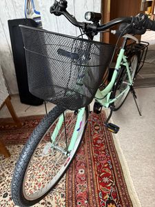 26 Zoll Damencityrad 21-Gang Shimano Kettenschaltung, Gepäckträger, Licht und Korb NEU 2608-SCHWARZ AB 155 CM KÖRPERGRÖSSE !!!!!!!!!!!!!!!!!!! Kunden-Foto 4