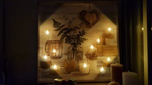LED-Leinwand Bild Wanddeko Wohnzimmer Schlafzimmer Leuchtbild Küstenschätze 60 x 80 cm Kunden-Foto 1