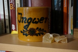 Ingwer 1Kg, kandierter Ingwer - Ginger, Trockenfrüchte ungeschwefelt, Ingwer getrocknet, Ingwer Würfel, Ingwer kandiert scharf Kunden-Foto 2