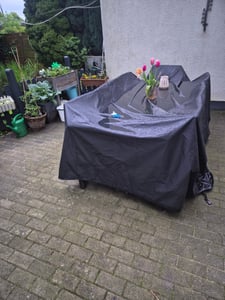 Abdeckung für Gartenmöbel, wasserabweisend winddicht Anti-UV, aus 420D Oxford-Gewebe Größe: 242x162x100 cm Kunden-Foto 1