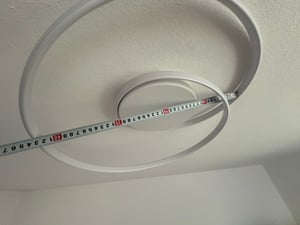 Lámpara de techo LED Reality Zibal, 22W, diámetro 39 cm, regulable, blanco mate, luz cálida Foto del cliente 6