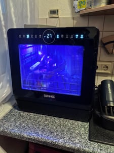 Duronic DW5 BK Tischgeschirrspüler, Mini Geschirrspüler für 3 Gedecke mit 6 Programmen, 5 l Wassertank, Wohnmobil, Küche, Camping oder Büro, 5 l Wassertank Kunden-Foto 1