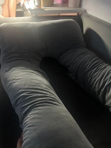 Strex schwangerschaftskissen XXL - U-Form Seitenschläferkissen 280 cm mit abnehmbarer Abdeckung | Ganzkörper-Stillkissen mit hochwertiger PP-Baumwollfüllung Kunden-Foto 3