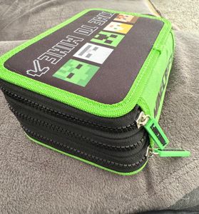 3-FACH Mäppchen Federmappe Federtasche Federmäppchen ASTRA Motiv: Minecraft Kunden-Foto 2
