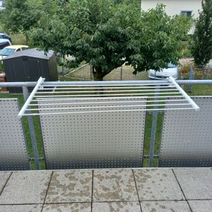 Foxydry Duo Balkon-Wäschetrockner 202 cm Anthrazit – Faltbar, wetterfest, einfache Montage Kunden-Foto 3