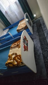 Happy Babies Kinderbett - Mit Matratze & Schublade und Rausfallschutz, 80x160, Mädchen Kinderbetten & Jugendbett Jungen Kids Bed Kunden-Foto 2
