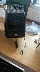 KESSER® Kinderanhänger Fahrradanhänger Sport-RX 2 in 1 Joggerfunktion Kinderfahrradanhänger + 5-Punkt Sicherheitsgurt 360°-Vorderrad Jogger Buggy Fahrrad Anhänger für 1 bis 2 Kinder max. 40kg Kunden-Foto 2