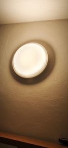 15W LED Deckenleuchte mit Bewegungsmelder, Flurleuchte Moderne Rund LED Sensor Deckenlampe mit IP44 für Wohnzimmer Schlafzimmer φ22cm Kaltweiß CEEDIR Kunden-Foto 2