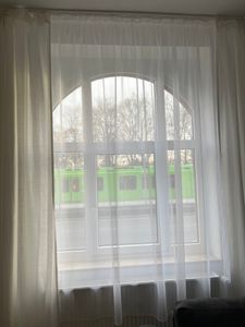Vorhang Kräuselband weiß Emotion 140x245 cm Voile transparent Kunden-Foto 7