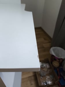 Flieks Eckschreibtisch mit Regal, Schreibtisch mit Kabeldurchlass, 3 Schubladen und eingebautem Bücherregal, LED-Vitrinenschrank 120×80×180cm, Schwarz Kunden-Foto 2