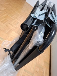 Linder Exclusiv Klappbarer Gartenliege XXL mit Baldachin Schwarz Kunden-Foto 3