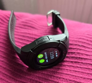 Smartwatch Smart Watch 45mm Armbanduhr mit SIM Touchscreen Sport Band Fitness Armband Black Watch Geschenk Call Android Herren Damen Schwarz Retoo Kunden-Foto 1