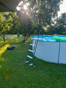 Intex 28076, Žebřík, Šedá, Bílá, Plast, Nadzemní bazén, Čína, 122 cm Fotografie od zákazníka č. 2