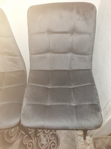 DEULINE Esszimmerstühle Essstühle Samtbezug Polsterstuhl Stühle Esszimmer Stuhl Milano 4er-Set GRAU 521252 Kunden-Foto 19