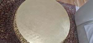 riess-ambiente Runder Couchtisch ABSTRACT LEAF 75cm silber antik Metall filigrane Beistelltisch Tisch Kunden-Foto 6