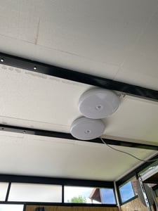 Led Deckenlampe mit Bewegungsmelder, Decke Lampe innen für Badezimmer Küche Wohnzimmer Keller Schlafzimmer Flur, Kaltweiß 18W Ø22cm Kunden-Foto 2