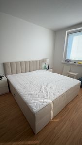 BroMARKT Boxspringbett DENVER mit 2 Bettkasten, Bonell-Matratze, Polsterbett, Bett (Beige, Cosmic 10, 180 x 200 cm) Kunden-Foto 3