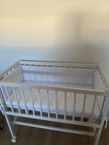 PRIMAWELA Baby Nestchen 170 cm für Beistellbett 40x90 cm Baby Bettumrandung Luftschutz - 15. Weiß Kunden-Foto 1