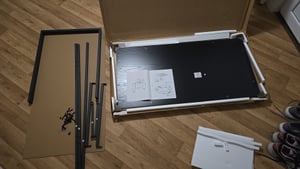 VASAGLE Schreibtisc Computertisch schmaler Bürotisch 135 x 60 x 75cm vintage Kunden-Foto 11