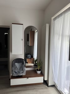 Luxus Multifunktionaler 3-in-1 Kombi-Kinderwagen – Hochwertiger Buggy – Faltbarer Sportwagen – Inkl. Autositz – Creme Kunden-Foto 2