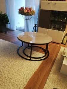 Stół Do Salonu Z Kamieniem Zestaw 2 Szt. Zdjęcie produktu od klienta nr 2