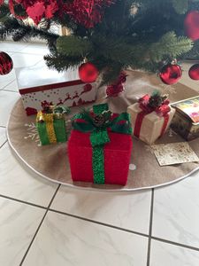 FCH 3er Set 60LED Geschenkbox Weihnachten Beleuchtete Geschenkboxen Lichterkette Deko,Weihnachts Deko Kunden-Foto 1