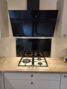 vidaXL Panel protector para cocina, , 70x50 cm, vidrio templado Foto del cliente 1