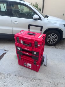 Qbrick System ONE 200 2.0 Technik RED ULTRA HD Custom Werkzeugkoffer modularer Organizer 585 x 385 x 190 mm 15,4 l stapelbar IP66 Kunden-Foto 1