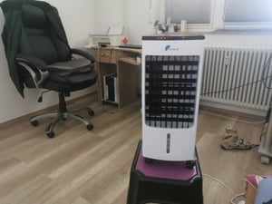 Climatiseur mobile JUNG LIFEAIR sans tuyau d'évacuation, climatiseur mobile 3-en-1, purificateur d'air, humidificateur, refroidissement par eau, jusqu'à 20 m², minuterie de 15,5 heures Photo du client 25