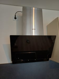 Gorenje WHI649EXBG Dunstabzugshaube 60cm breit, Wandmontage, LED, TouchControl, schwarz/Edelstahl Kunden-Foto 2