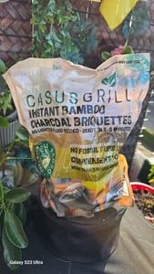 6x CASUSGRILL Grillkohle-Briketts aus Bambus natürliche Materialien Grillbriketts Kunden-Foto 1