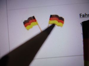 Fahnenpicker Deutschland wehend aus Holz, 8 cm, 144 Stück Kunden-Foto 2