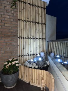 CLGarden Granit Springbrunnen SB1 Kugelbrunnen mit 3 Kugeln LED Beleuchtung Gartenbrunnen Kunden-Foto 1