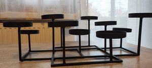 LOFT42 Shine Kerzenhalter - 11 Kerzen - Metall - Schwarz - 47x32x15 Kunden-Foto 1