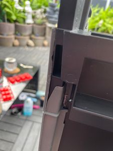 Keter Keter Più Aufbewahrungsschrank - 1 Fachboden - 39x68x83cm - Dunkelgrau/Schwarz Kunden-Foto 6