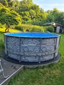 Aufstellpool Marimex Florida Pool 3,66x1,22 m ohne Zubehör - Steinoptik Kunden-Foto 3