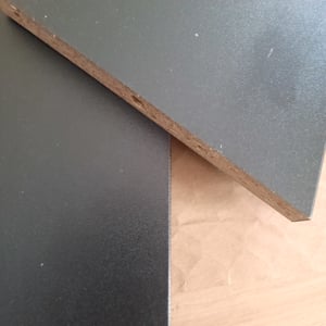 Hela Tische, Säulentisch Esstisch Hamm, Holzdekor Artisan Eiche, Synchronauszug 140-180x90cm, Melamin, Bodenplatte im Holzdekor, Schräge Säulenfüße Kunden-Foto 1