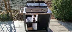BBQ-Toro Grillwagen 95 x 50 x 80 cm, Schwarz Grilltisch mit großer Arbeitsfläche, Grill Serviertisch Kunden-Foto 1