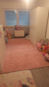Teppich Wohnzimmer Kurzflor Einfarbig für Schlafzimmer kinderzimmer weicher pflegeleichter, versch.- Größen, Farben Kunden-Foto 1
