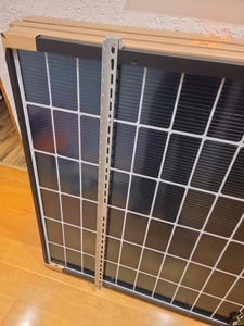 4X PV Halterung mit Haken 118cm Solarmodul Montage Balkon Geländer Flachdach 0% Kunden-Foto 5