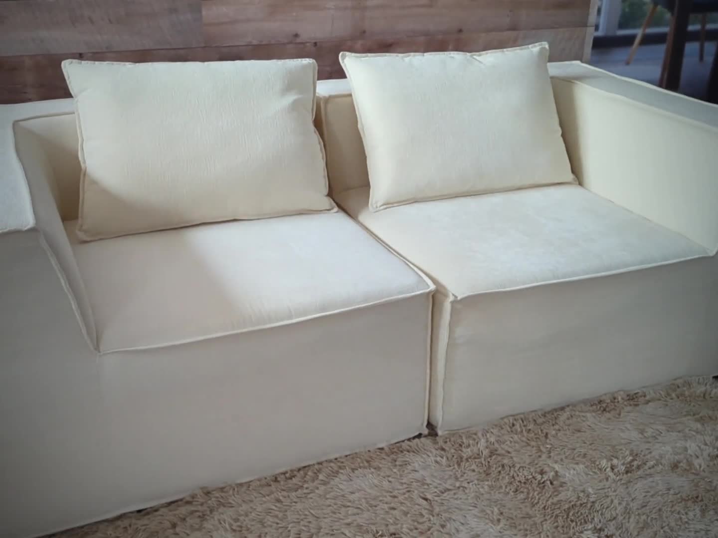 2er-Sofa/Zubehör für Sofa HWC-O54, Couch 2-Sitzer Produktbild-Vorschau 7