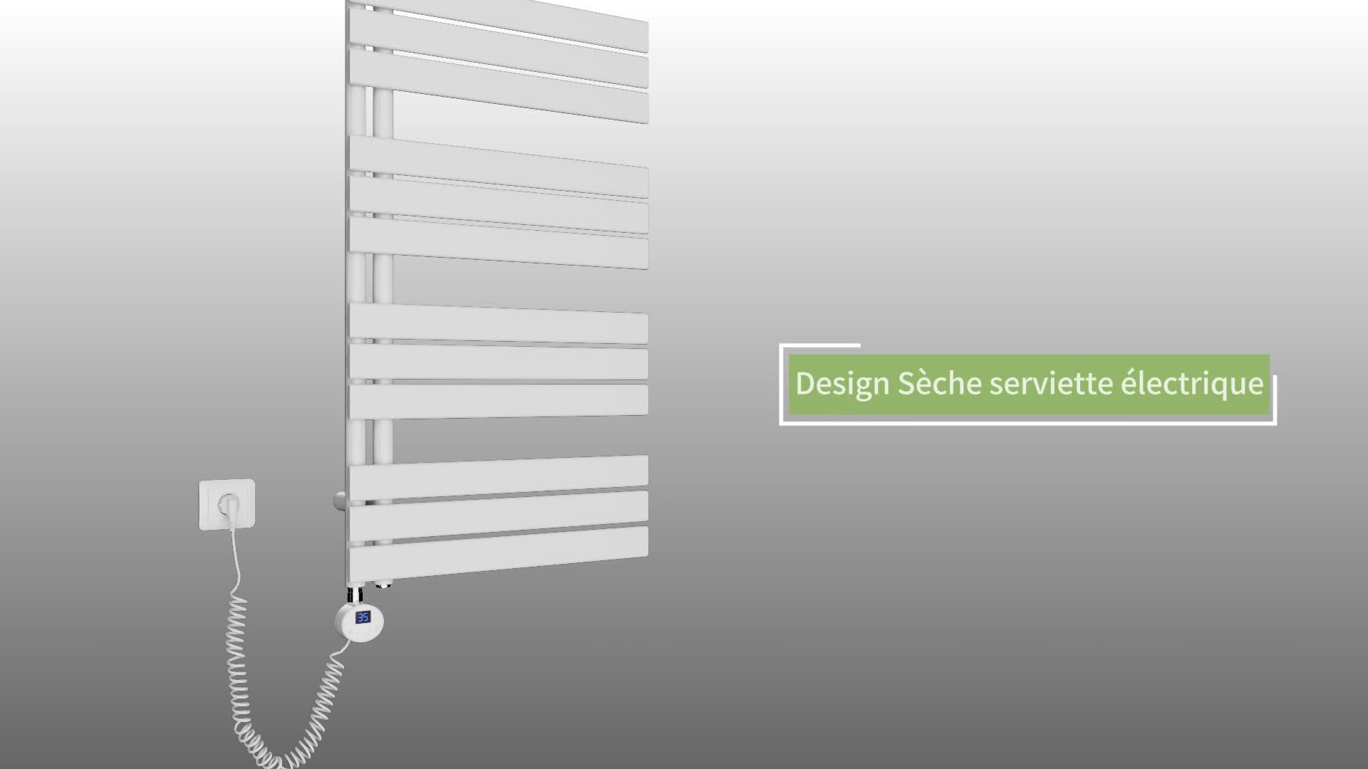 S'AFIELINA Sèche-Serviettes Électrique 1000W 1599×600 mm, Voir les images du produit 7