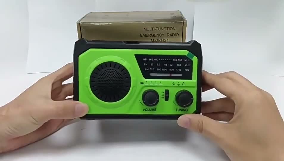 16000mAh Solar Notfallradio mit Handkurbel und AM/FM, Produktbild-Vorschau 7