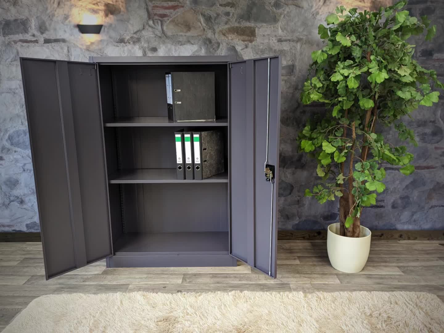 Aktenschrank HWC-H17, Stahlschrank Büroschrank Schrank, 2 Produktbild-Vorschau 7