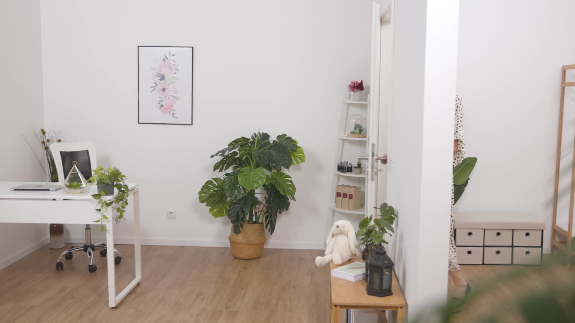 Relaxdays Türstopper Hase, weicher Stoff, Sand, für Boden, Produktbild-Vorschau 7